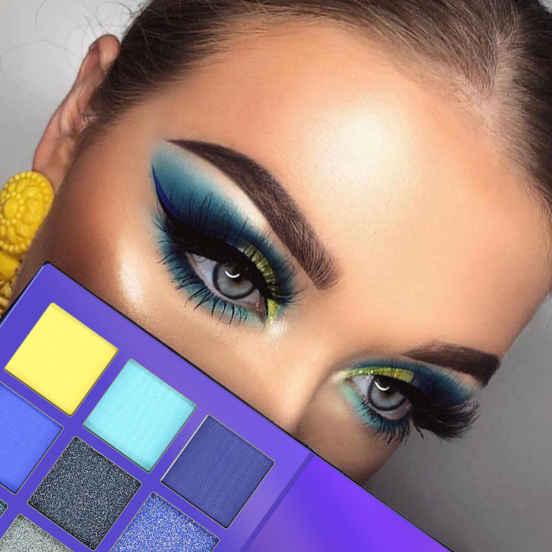 9-Colour Diamond Shimmer Eyeshadow Palette