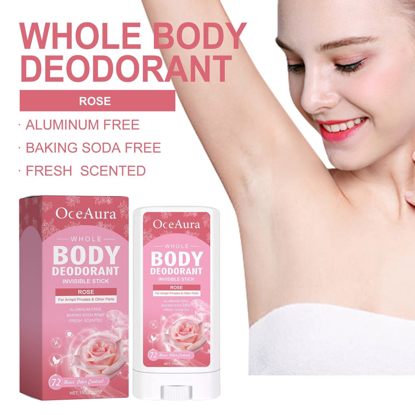 Rose Body Deodorant Stick