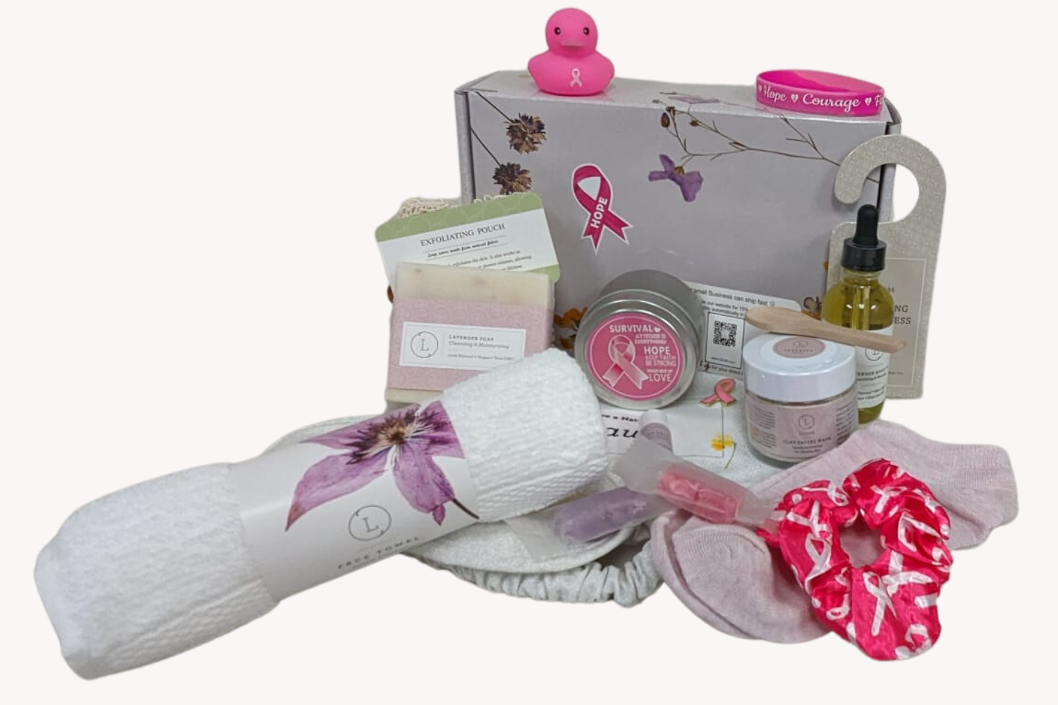 Breast Cancer Awareness Gift Box All Natural Support Care Package